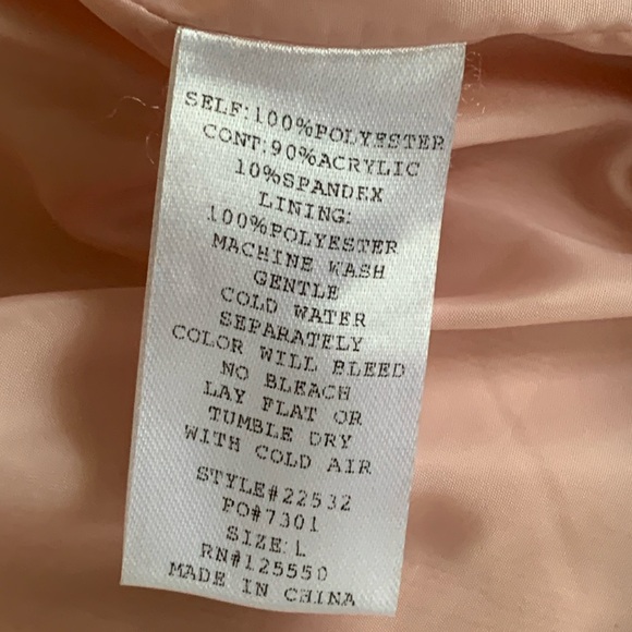 Celebrity Fashion by Hera Collection Sherpa Pink Jacket - Picture 14 of 16